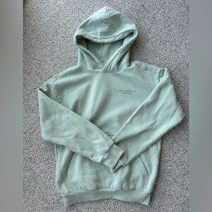 Comfrt Women’s Small Mint Green Sweatshirt Hoodie Fleece Lined Oversized Hood